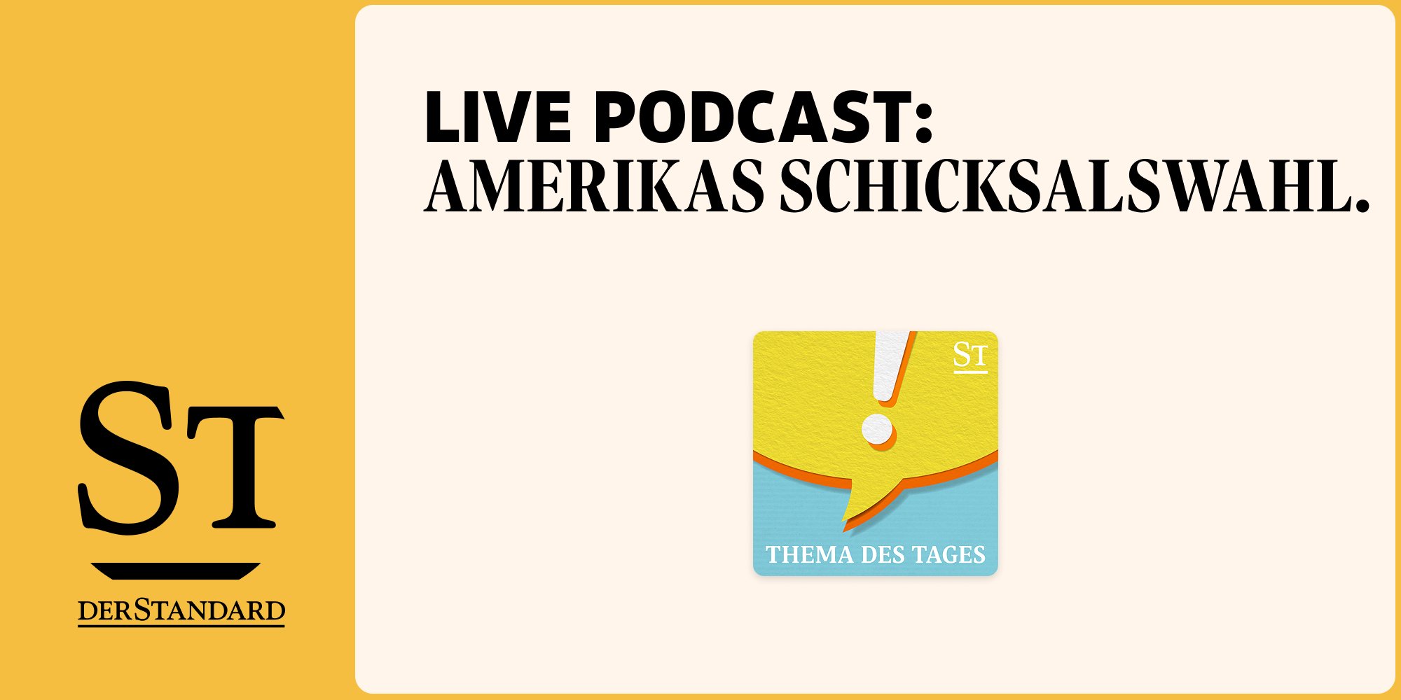 "Thema des Tages" Live Podcast